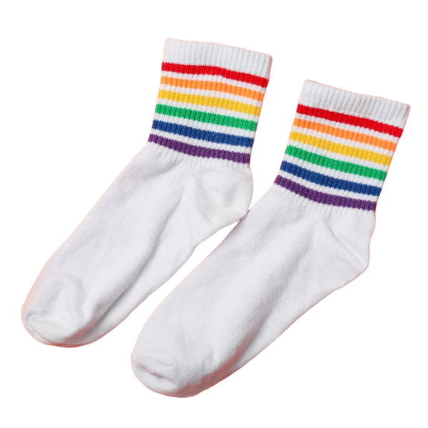 1 PAIR SOCKS PRINTED TRENDY MULTIPLE DESIGNER SOCKS (1 Pc / Mix Design) - luckystorebuy.in