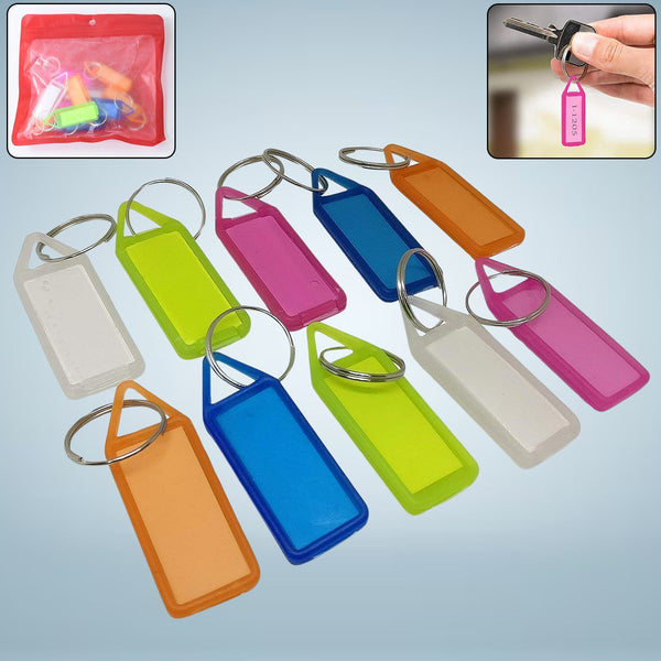 10 Pc Keychain Tag Label Used For Decorative Purpose On Keys And All - luckystorebuy.in