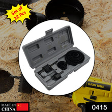 12 pcs 19 - 64mm Hole Saw Kit - luckystorebuy.in
