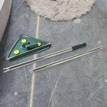 2 - in - 1 Extendable Triangle Mop – Retractable, 360° Rotating, Telescopic & Reusable Mop Heads (1 Pc) - luckystorebuy.in