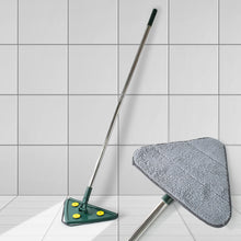 2 - in - 1 Extendable Triangle Mop – Retractable, 360° Rotating, Telescopic & Reusable Mop Heads (1 Pc) - luckystorebuy.in