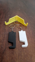 2 in 1 Plastic Keychain with Mobile Stand / Phone Holder (1 Pc / Multicolor) - luckystorebuy.in