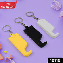 2 in 1 Plastic Keychain with Mobile Stand / Phone Holder (1 Pc / Multicolor) - luckystorebuy.in