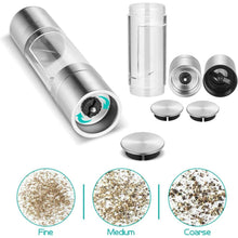 2 - in - 1 Stainless Steel Salt and Pepper Grinder - luckystorebuy.in