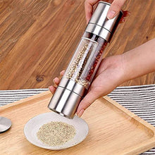 2 - in - 1 Stainless Steel Salt and Pepper Grinder - luckystorebuy.in