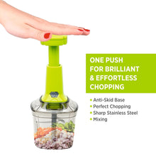2in1 Press Vegetable Choppers for Kitchen (1100 ML) - luckystorebuy.in