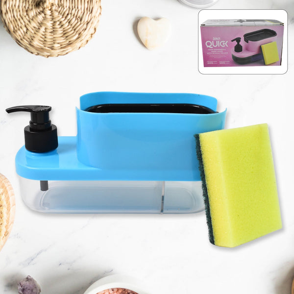 3 in 1 Dishwashing and Handwash Liquid Soap Dispenser (3 in 1 Dispenser) - luckystorebuy.in