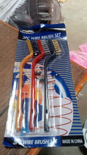 3 Pc Mini Wire Brush Set for cleaning (Brass, Nylon, Stainless Steel Bristles) - luckystorebuy.in