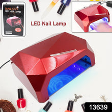 36W LED Nail Dryer, Curing Nail Polish UV Gel Diamond Shaped Nail Dryers (1 Pc) - luckystorebuy.in