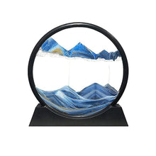 3D Moving Sand Art – Liquid Motion Deep Sea Sandscape with Round Glass Frame (1 Pc) - luckystorebuy.in