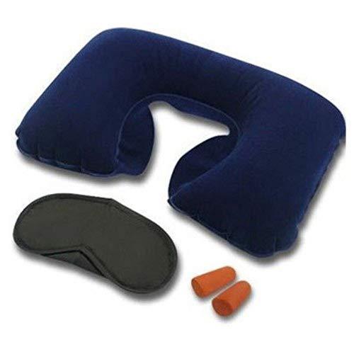 3in1 Air Travel Kit with Pillow, Ear Buds & Eye Mask - luckystorebuy.in