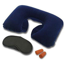 3in1 Air Travel Kit with Pillow, Ear Buds & Eye Mask - luckystorebuy.in