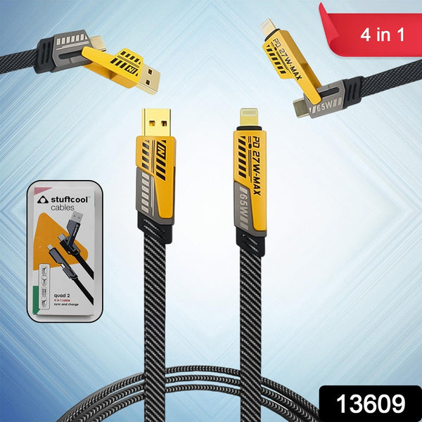4 in 1 Charging Cable 65W Cable (1 Pc) - luckystorebuy.in