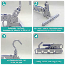 5 - Hole Foldable Clothes Hanger – Robust, Space - Saving Travel Rack - luckystorebuy.in