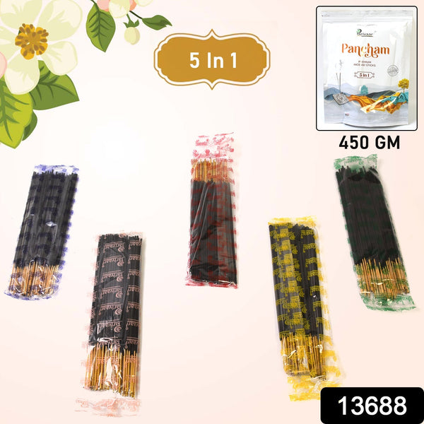 5in1 Pancham Premium Agarbatti / Incense Sticks (450 GM) - luckystorebuy.in