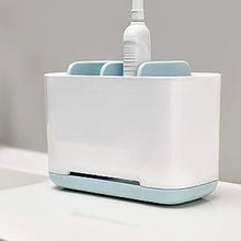 6 Compartment Multi Purpose Organizer Toothbrush Holder Stand Plastic Caddy (1 Pc) - luckystorebuy.in