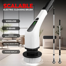 7 - in - 1 Electric Spin Scrubber Cleaning Brush with Extension Handle (1 Set) - luckystorebuy.in