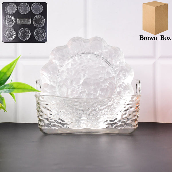 9 in 1 Plastic Bowl With Serving Tray / Plates Set - luckystorebuy.in