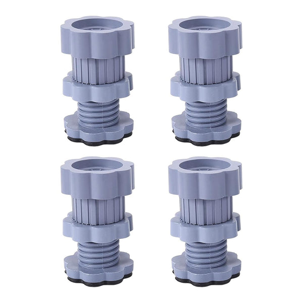 Adjustable Anti - Vibration Washing Machine Support Stand – Non - Slip PVC Lifting Stand (4 Pc Set) - luckystorebuy.in