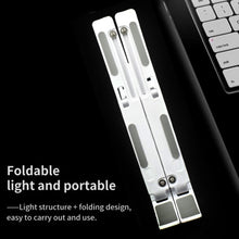 Adjustable Ergonomic Foldable Portable, Holder Riser Tablet Stand Plastic (Use In 14 inch Laptop) - luckystorebuy.in