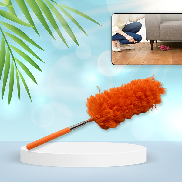 Adjustable Extendable Microfiber Duster – Washable Cleaning Tool - luckystorebuy.in