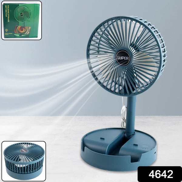 Adjustable Portable Desktop Fan - Telescopic Silent Personal Cooling for Office & Travel (Battery Not Include) - luckystorebuy.in