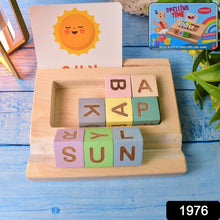 Alphabet Puzzle Spelling & Reading Words (26 Flash Cards & 8 WoodenBlock) - luckystorebuy.in