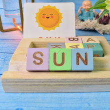 Alphabet Puzzle Spelling & Reading Words (26 Flash Cards & 8 WoodenBlock) - luckystorebuy.in