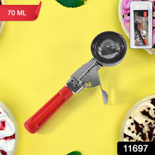 Apex Ice Cream Scoop – 70 ML Stainless Steel Head with Ergonomic Handle (1 Pc) - luckystorebuy.in