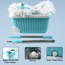 Apex Magic 360° Spin Mop Cleaning System with Stainless Steel Spinner - luckystorebuy.in