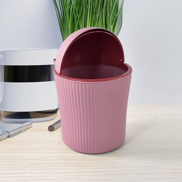 Apex Mini Tabletop Dustbin (1 Pc / 1200 ML / Mix Color) - luckystorebuy.in
