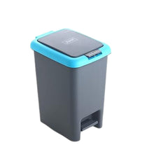 Apex Plastic Push N Pedal Dust Bin | Hands - Free Operation, Compact Design 6.5 Liters (1 Pc / Mix Color) - luckystorebuy.in