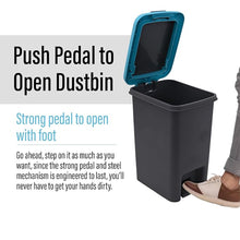 Apex Plastic Push N Pedal Dust Bin | Hands - Free Operation, Compact Design 6.5 Liters (1 Pc / Mix Color) - luckystorebuy.in