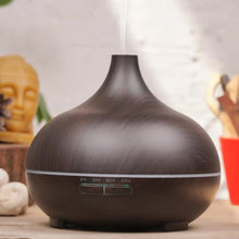 Aromatherapy Humidifier with 7 Colourful LED Light Change (500 ML Capacity / With Remote) - luckystorebuy.in