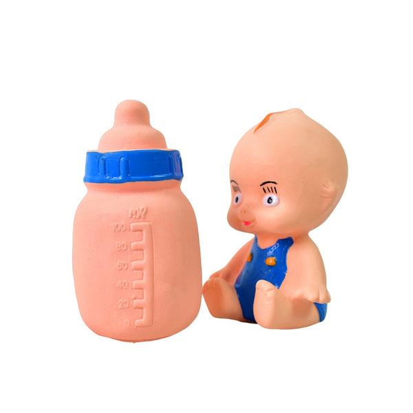 Baby And Bottle Squeeze Chu Chu Fun Toy (2 Pcs) - luckystorebuy.in