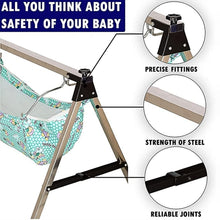 Baby Boy's and Girl's Portable Folding Swing Stainless Steel Stand (1 Pc) - luckystorebuy.in