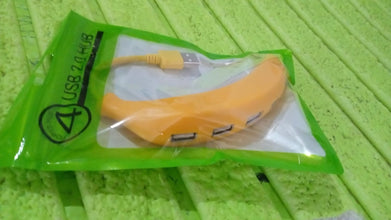 Banana Shape USB Hub, 2.0 Hub USB Splitter, 4 - Port USB Hub (1 Pc) - luckystorebuy.in