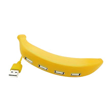 Banana Shape USB Hub, 2.0 Hub USB Splitter, 4 - Port USB Hub (1 Pc) - luckystorebuy.in