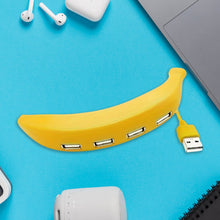 Banana Shape USB Hub, 2.0 Hub USB Splitter, 4 - Port USB Hub (1 Pc) - luckystorebuy.in