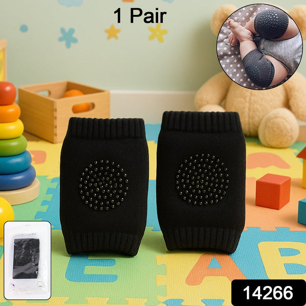 Black Toddler Wool Knit Leg Warmer (Knee Guard) - luckystorebuy.in