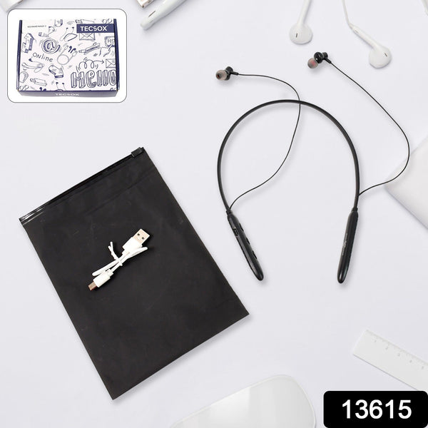Bluetooth Wireless Neckband Earphones, 40H Playtime, IPX Water - Resistant, High Bass - luckystorebuy.in