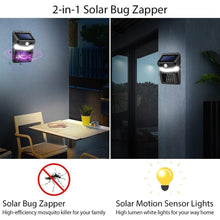 Bug Zapper Outdoor 2 in 1 Solar Mosquito Zapper Lamps (1 Pc) - luckystorebuy.in