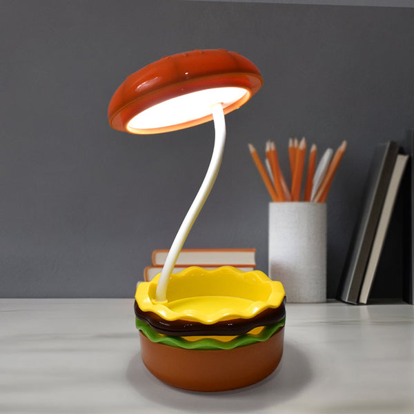 Burger Delight: Folding LED Night Lamp (1 Pc) - luckystorebuy.in