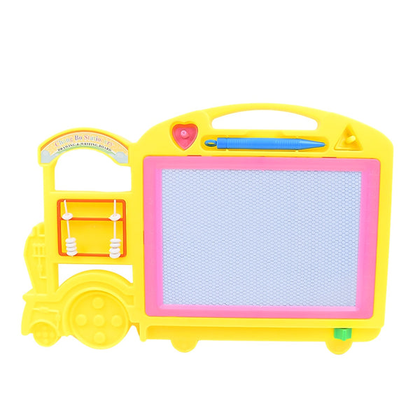 Bus Shape Drawing & Writing Slate Board for Kids (1 pc / 32 × 21 Cm) - luckystorebuy.in