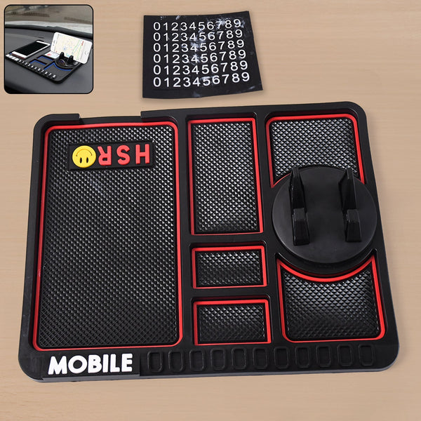 Car Dashboard Mat & Mobile Phone Holder Mount - luckystorebuy.in