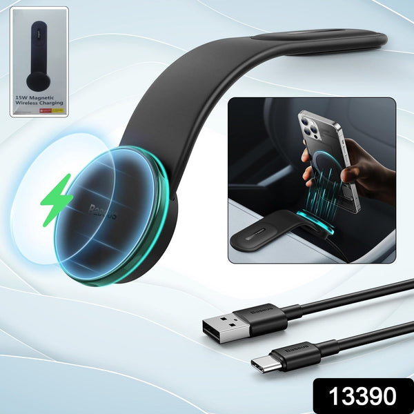 Car Mount Charger, 15W Wireless Car Charger Phone Holder (1 Set) - luckystorebuy.in