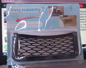 Car Storage Organize Car String Bag Car Seat Side Storage, Net Bag Mesh Pocket Organizer Stick - on for Purse Bag Phone - luckystorebuy.in