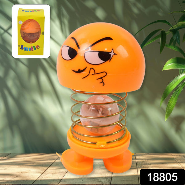 Cartoon Face, Spring Doll Dance Toy (1 Pc / With Color Box) - luckystorebuy.in