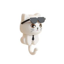Cat Hook for Wall, Cute Cat Key Hook with Sunglasses (1 Pc) - luckystorebuy.in