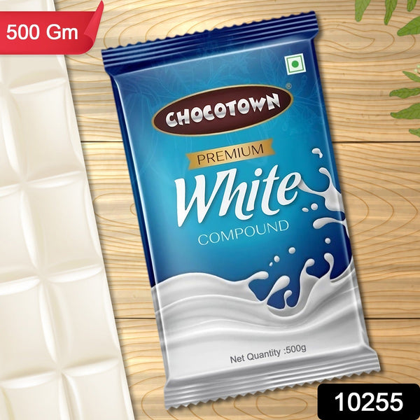 Chocotown Premium White Choco Compound Slab, 500gm - luckystorebuy.in